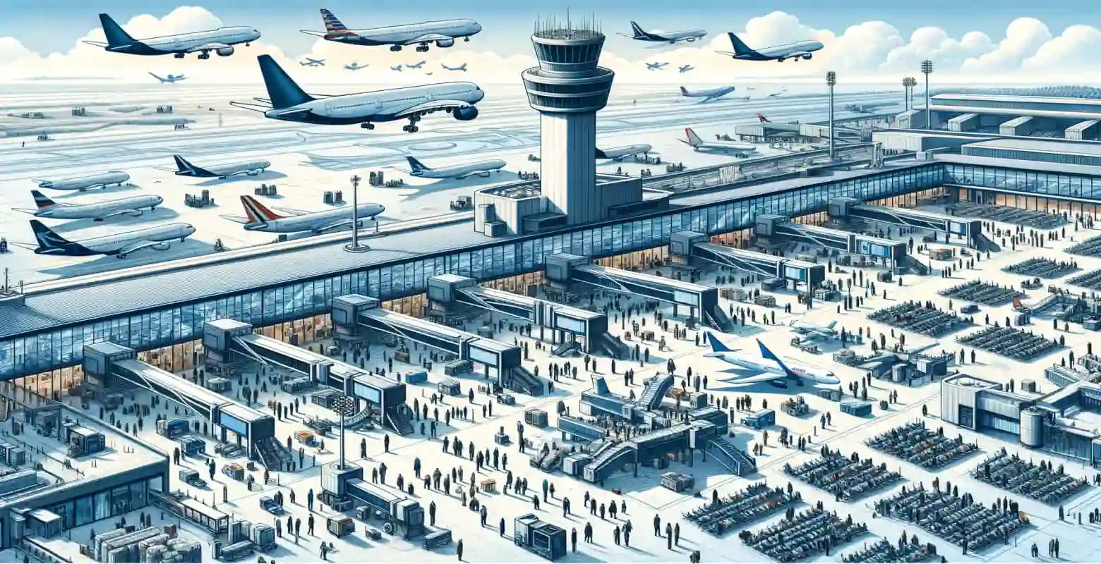 What are the biggest challenges related to managing large airports?