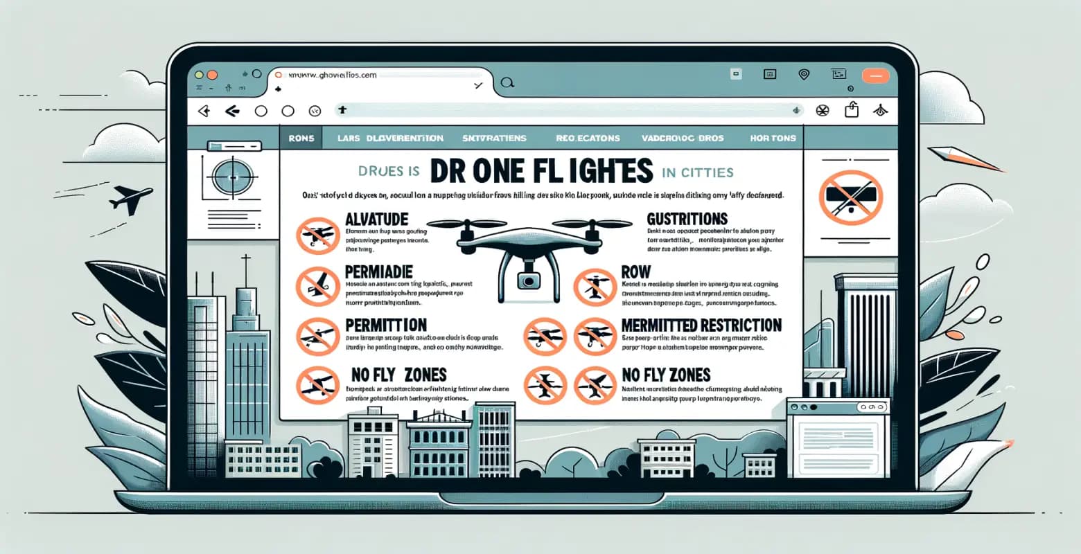 Was sind die Vorschriften für Drohnenflüge im Luftraum über Städten?