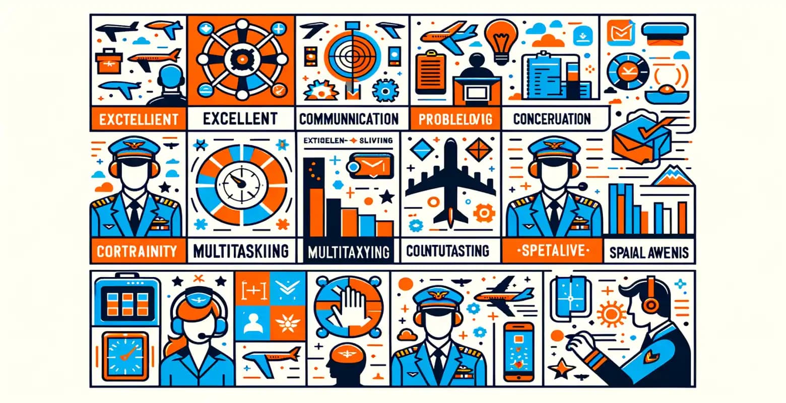 What skills are necessary to work as an air traffic controller?