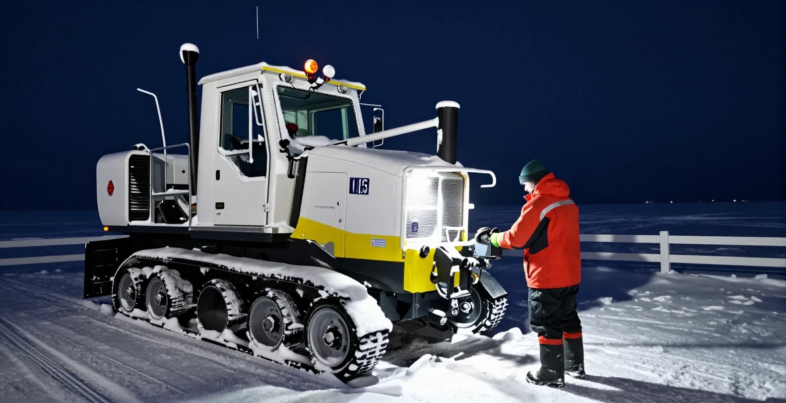 Der Einfluss der Polarnacht und extremer Kälte auf die technische Wartung von Maschinen im hohen Norden