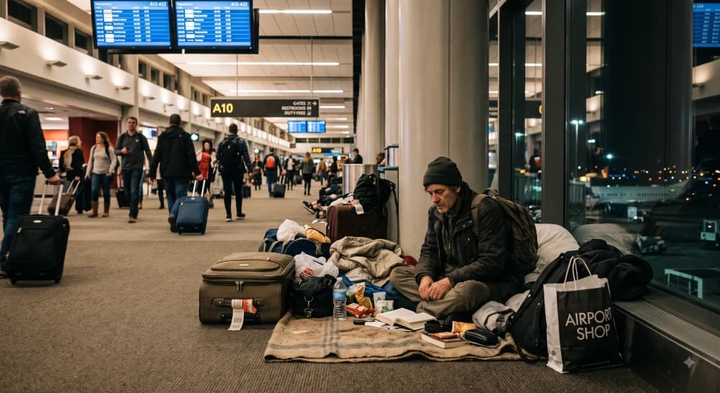 Gestrandete Passagiere: Wer sind die Menschen, die auf Flughäfen lebten?