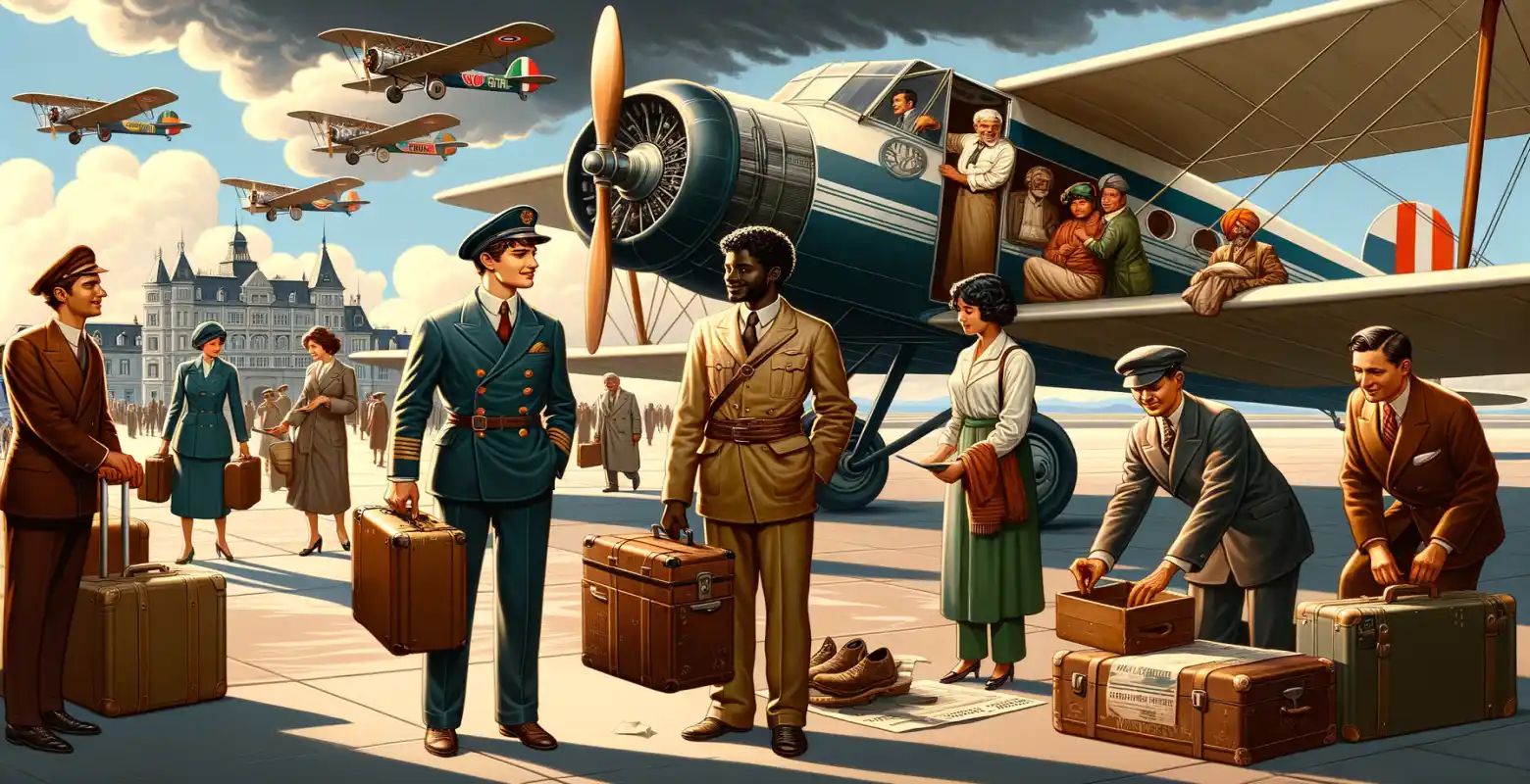 Histoire des premiers vols commerciaux