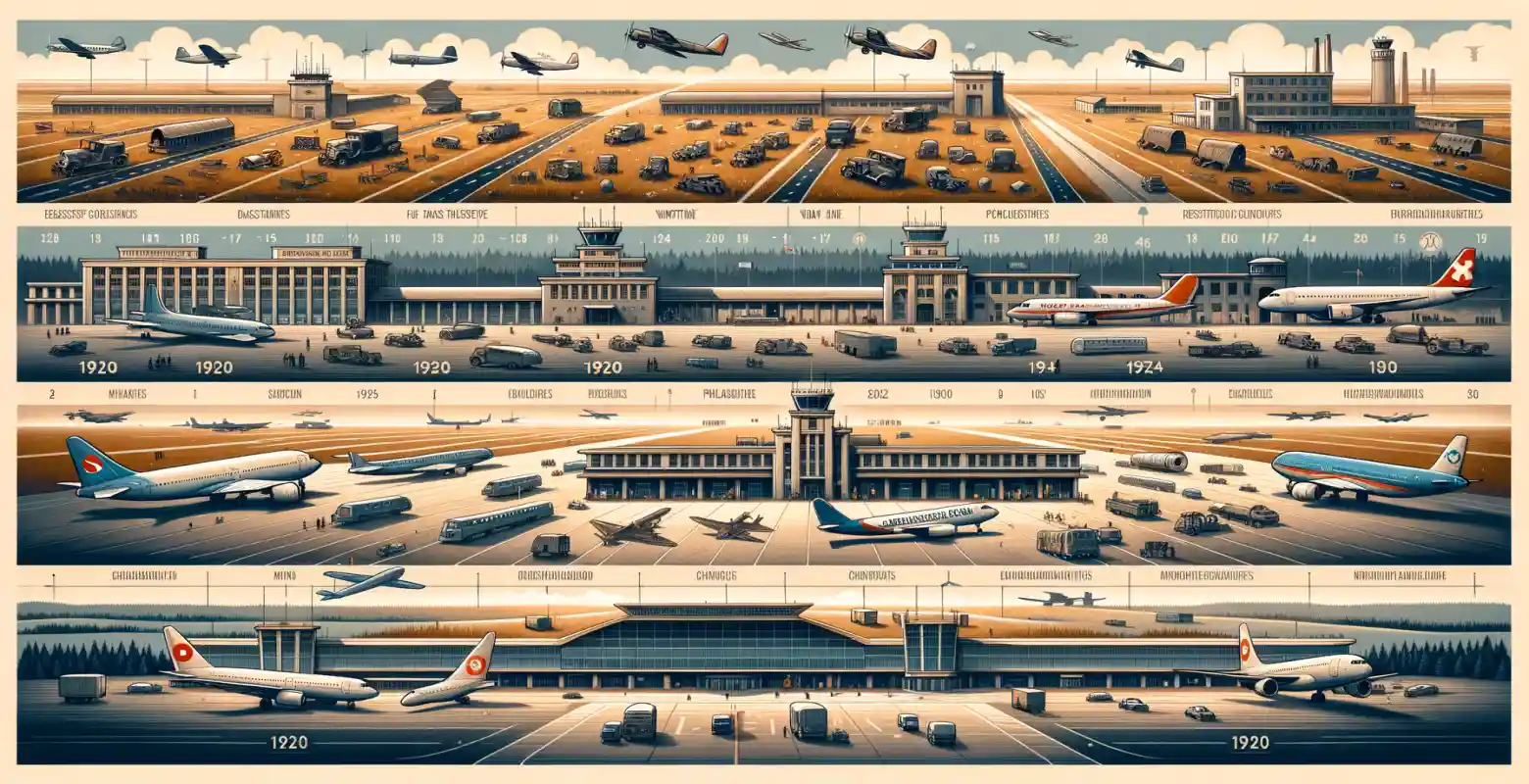 Histoire des aéroports polonais - des années 20 à nos jours