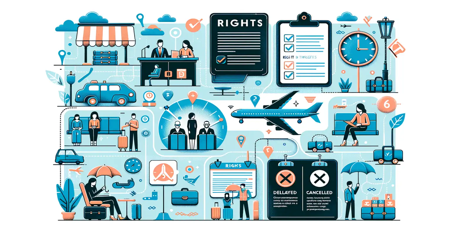 What are the passengers' rights in case of flight delays and cancellations?