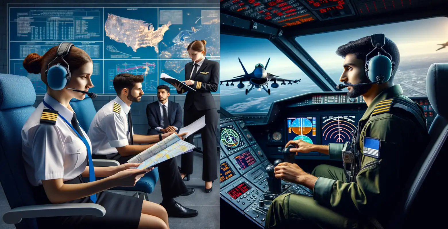 Was sind die Unterschiede in der Ausbildung von Passagier- und Militärflugzeugpiloten?