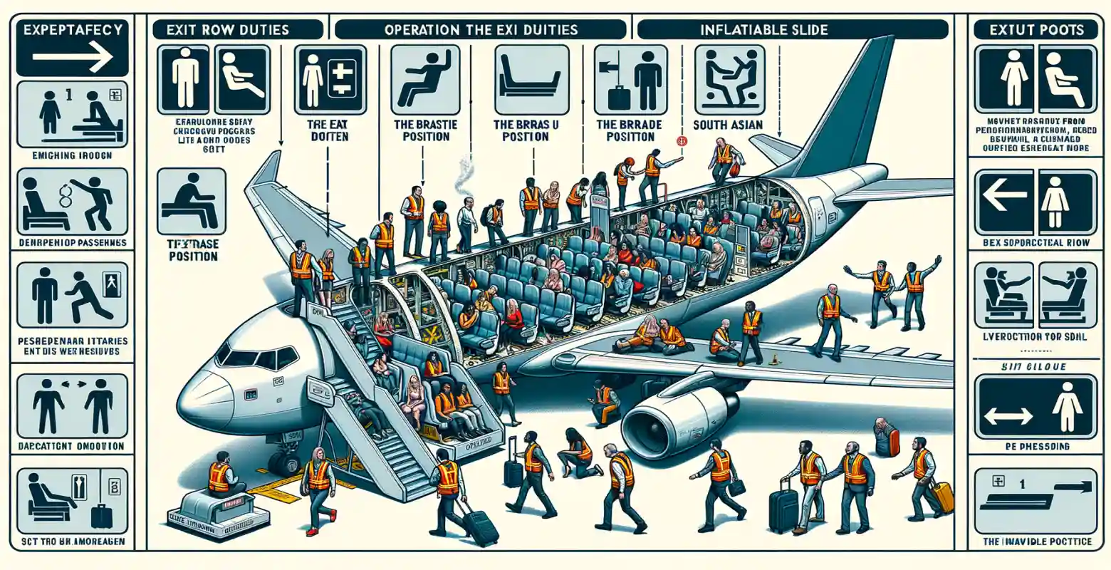 Quelles sont les règles d'évacuation d'un avion en situation de crise ?