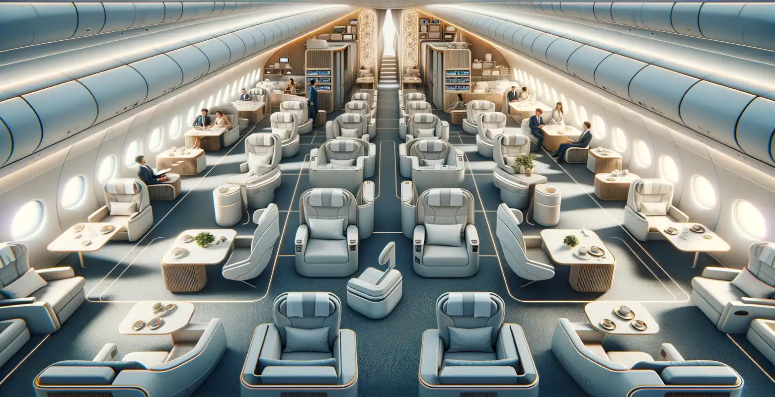 Which airlines introduce premium economy cabins?