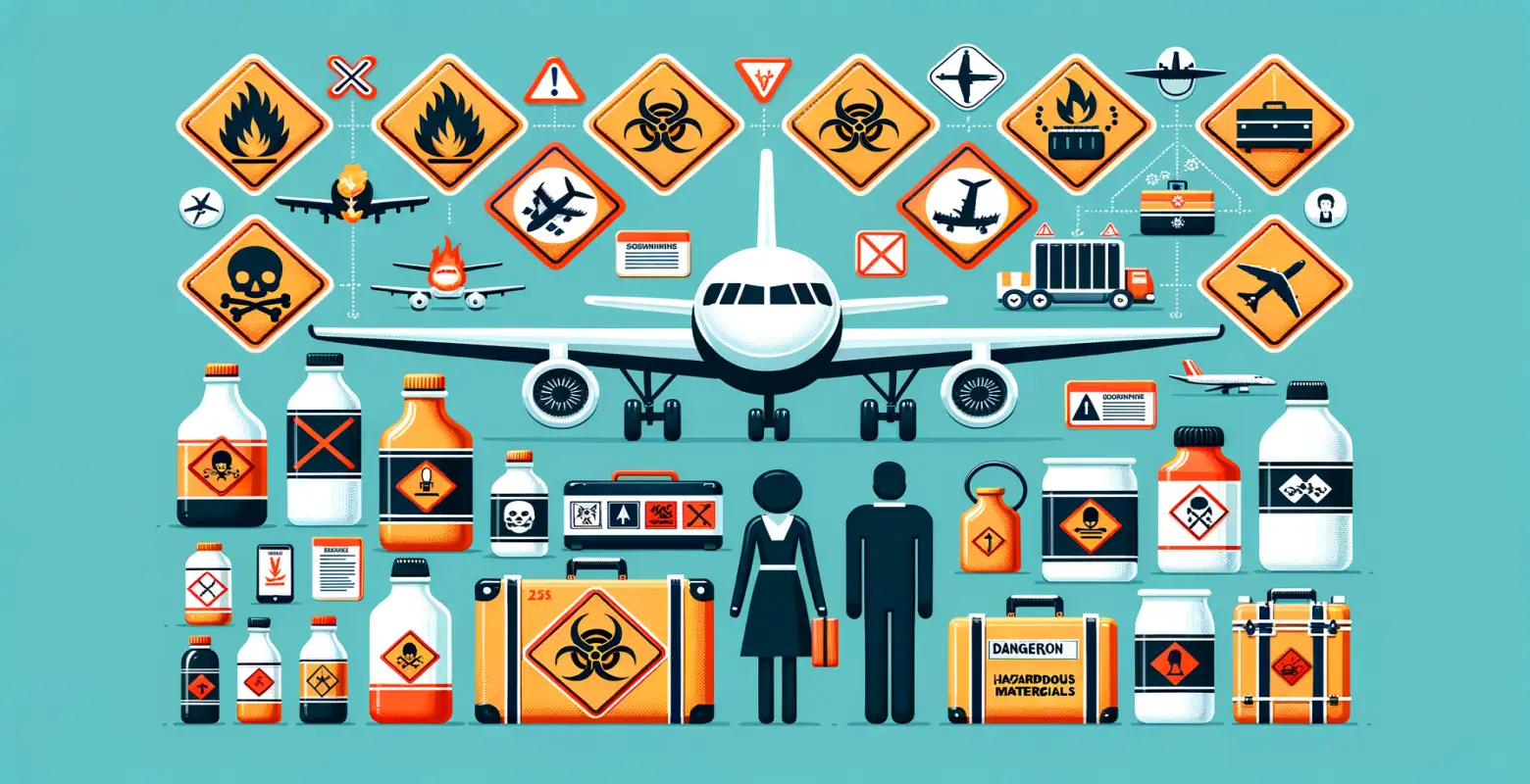 Transport de matériaux dangereux en avion - ce qu'il faut savoir?