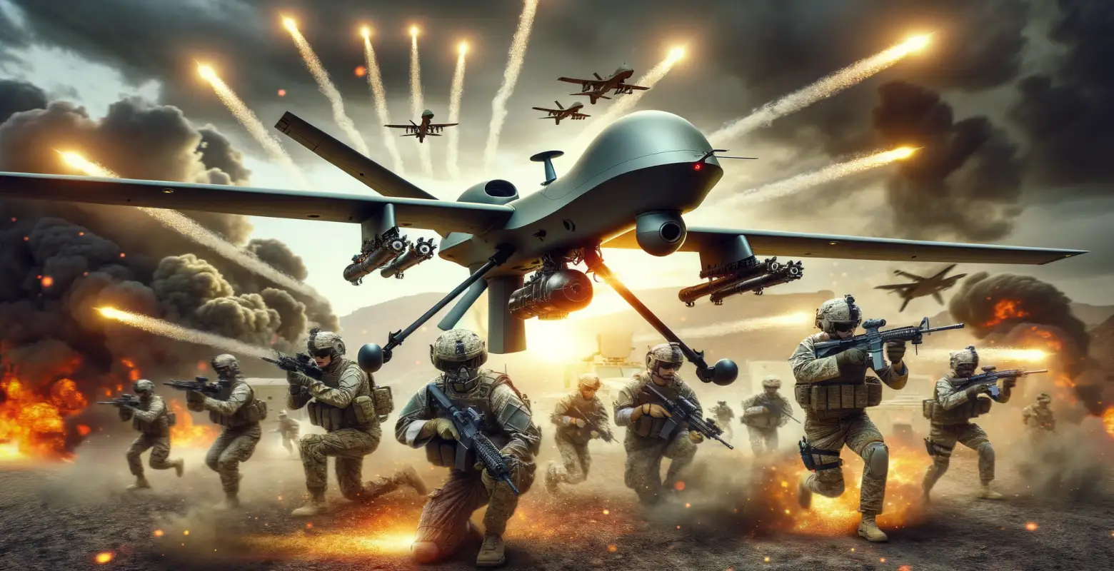 The role of combat drones in military operations