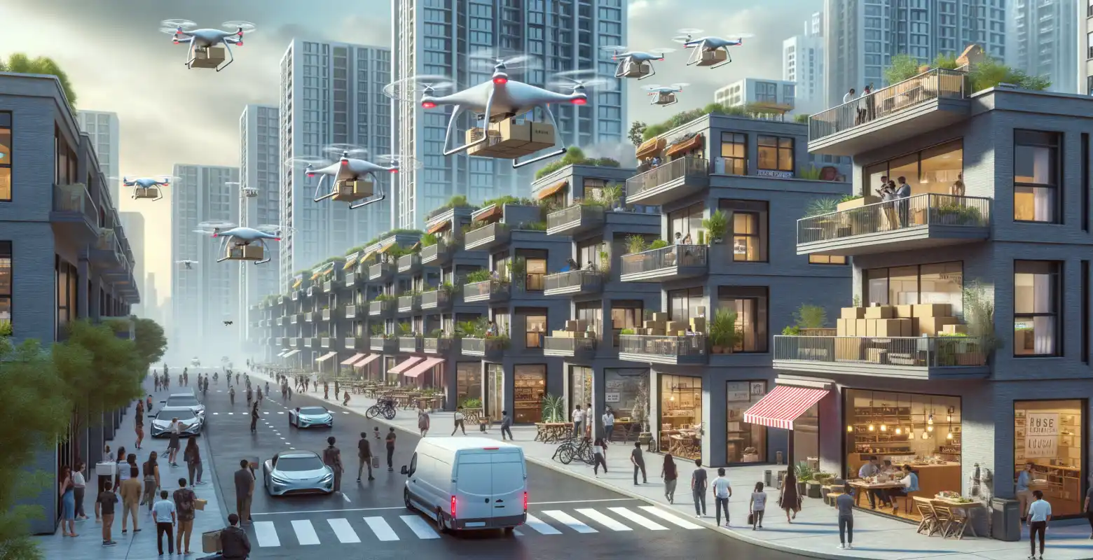 The use of drones in urban logistics